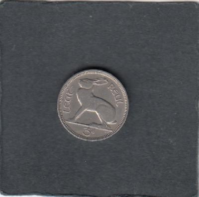 Beschrijving: 3 Pence  HARE 